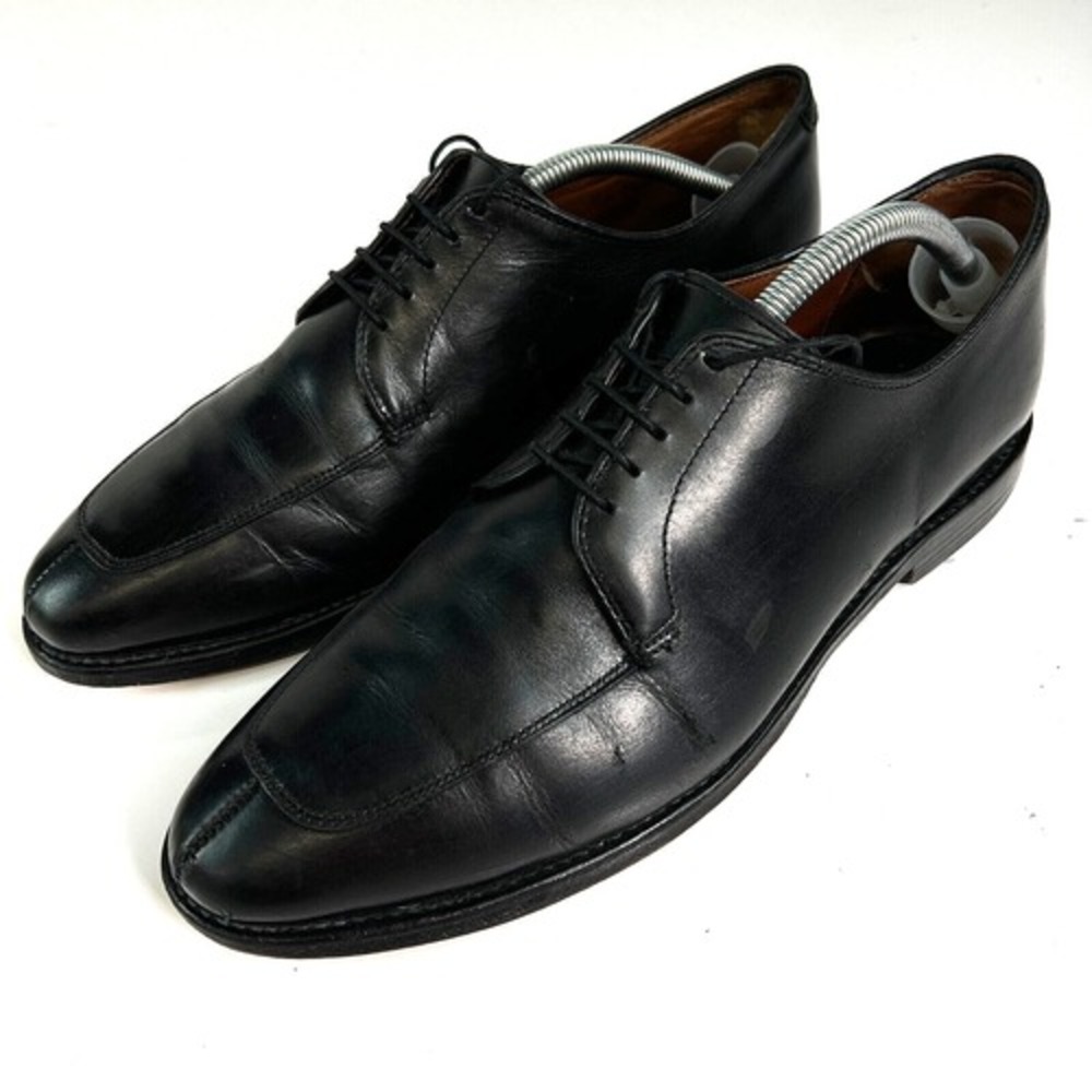 Allen Edmonds Delray Men's Black Leather Lace Up Split Toe Oxford  Shoes 10 D‎